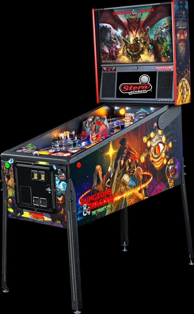 Dungeons & Dragons: The Tyrant’s Eye pinball cabinet by Stern