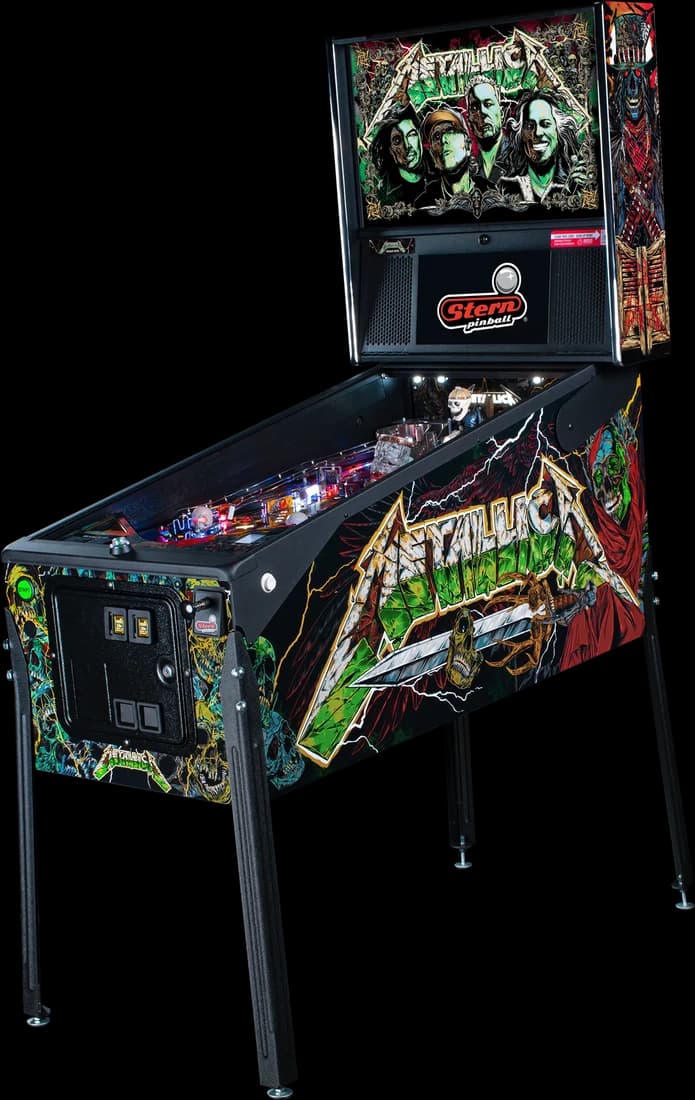 Metallica Remastered pinball cabinet by Stern