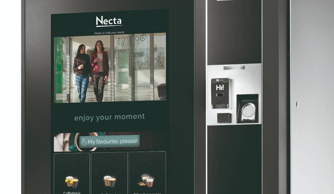Necta Barista 1000 Touch drink selection detail