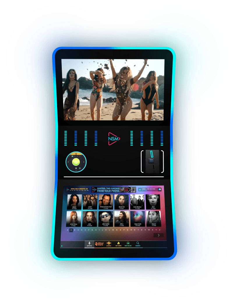 NSM Curve dual-screen digital Jukebox