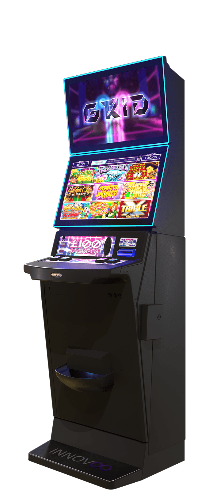 Innov8 Edge dual-screen pub gaming cabinet