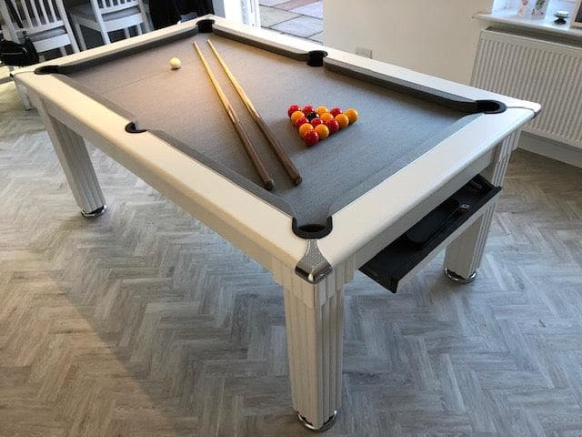 Supreme Traditional Dining white Pool Table