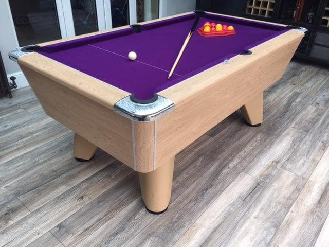 Supreme Winner Pool Table in oak finish